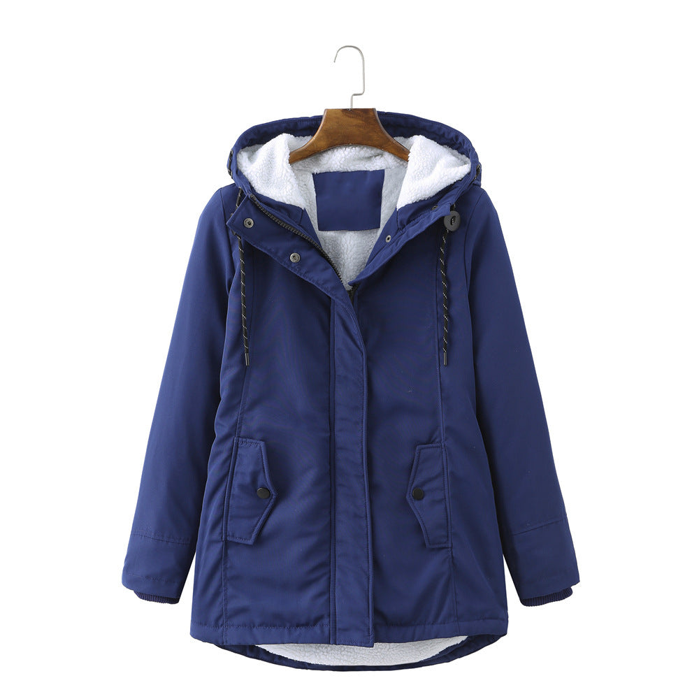 GR | Casual winter jacket with fur lining for women