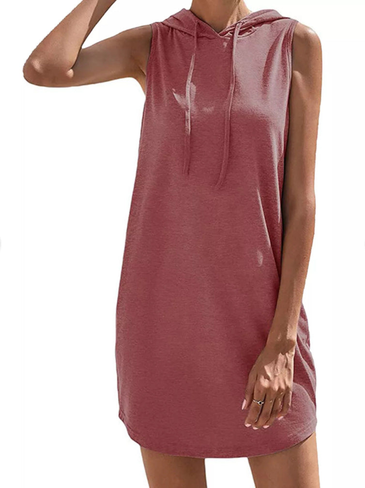Damen Kapuzenkleid aus atmungsaktivem Jersey-Material GR