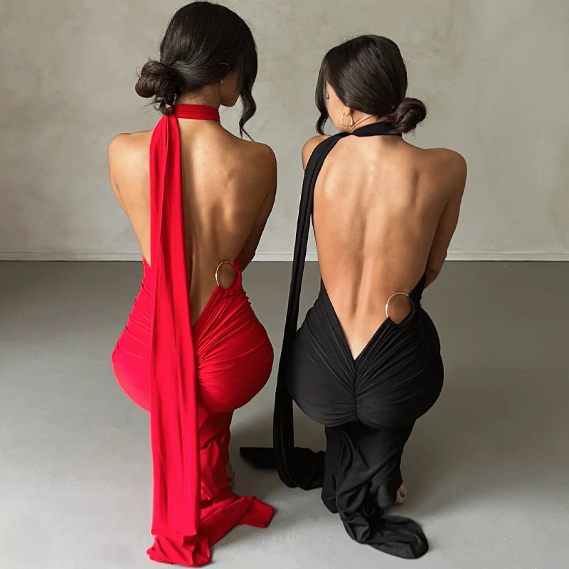 GR | Sexy Backless Slim Fit Sleeveless Elegant Evening Dress