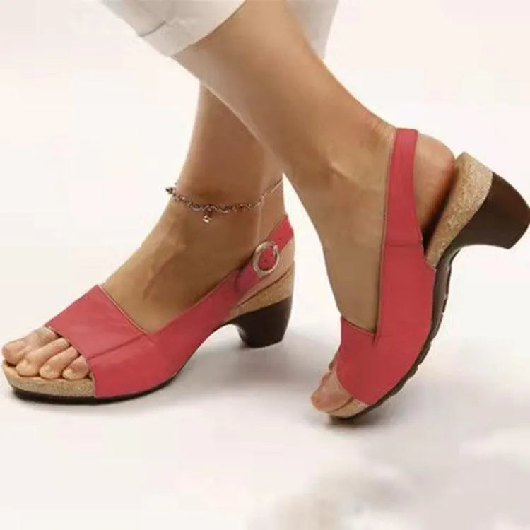 GR | Women's sandals with block heel
