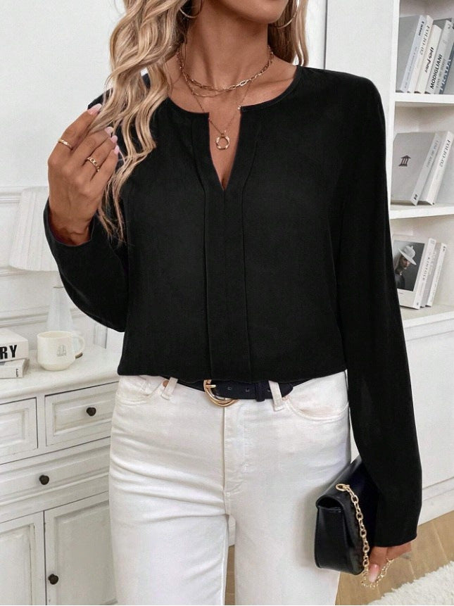 GR | Women's Satin Blouse Imitation Silk Shirt