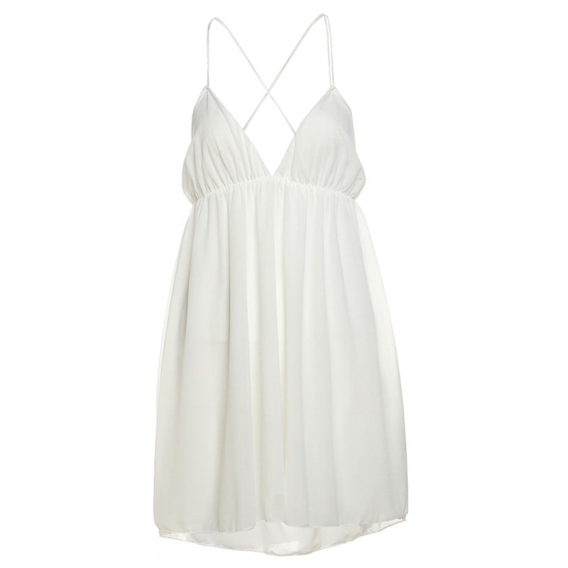 GR | Backless Maxi Dress with Cut-Out: Timeless Summer Elegance