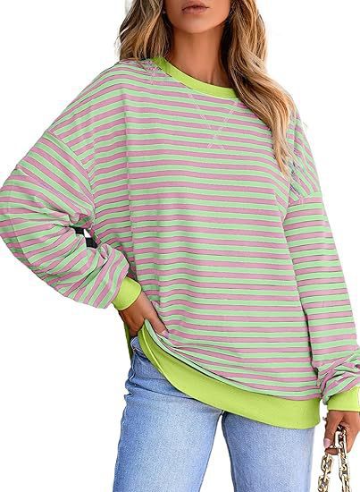 GR | Color block sweater with drawstring top 
