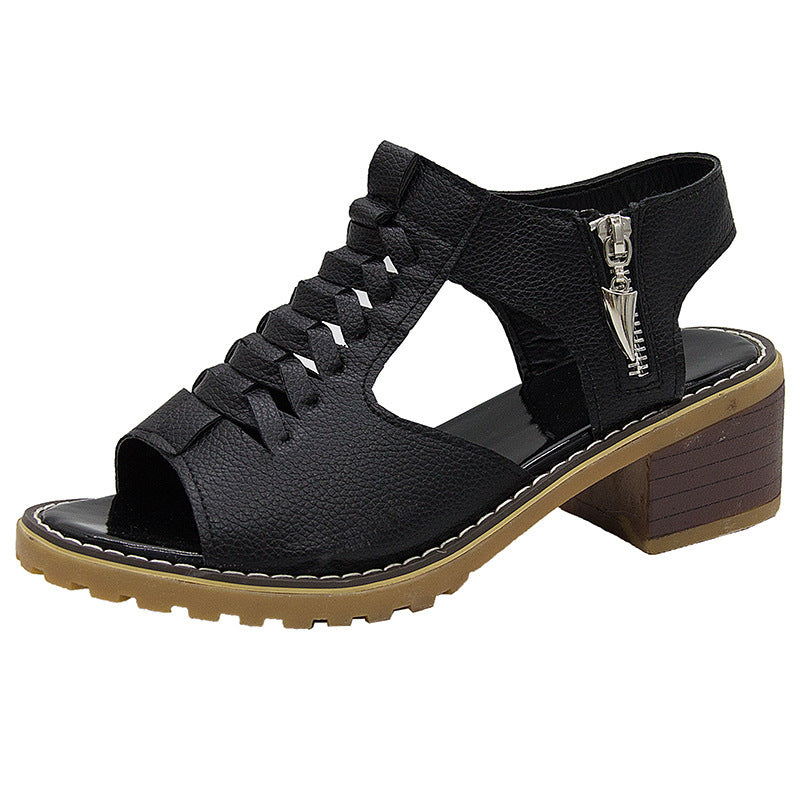 GR - Orthopedic sandals with heels | Comfortable women's sandals with lace design