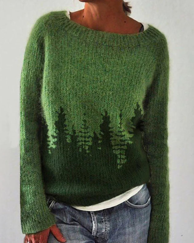 GR Waldmuster Pullover-Sweater
