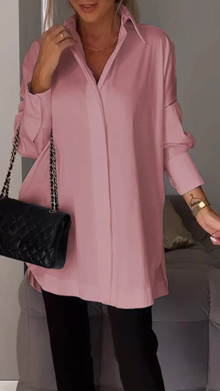 GR | Einfacher Pullover Langarmshirt