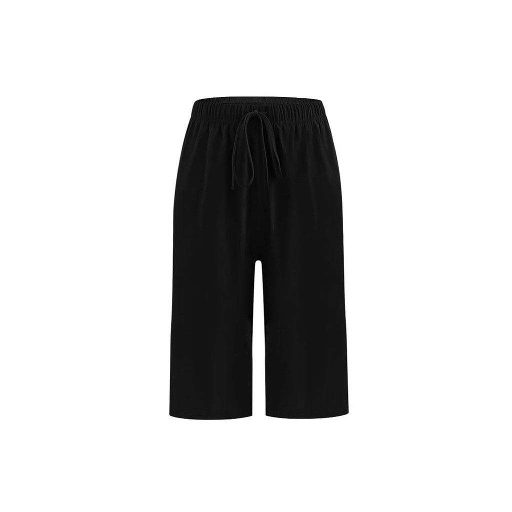 Damen sportive Bermuda-Shorts mit elastischem Bund und verstellbarem Kordelzug GR