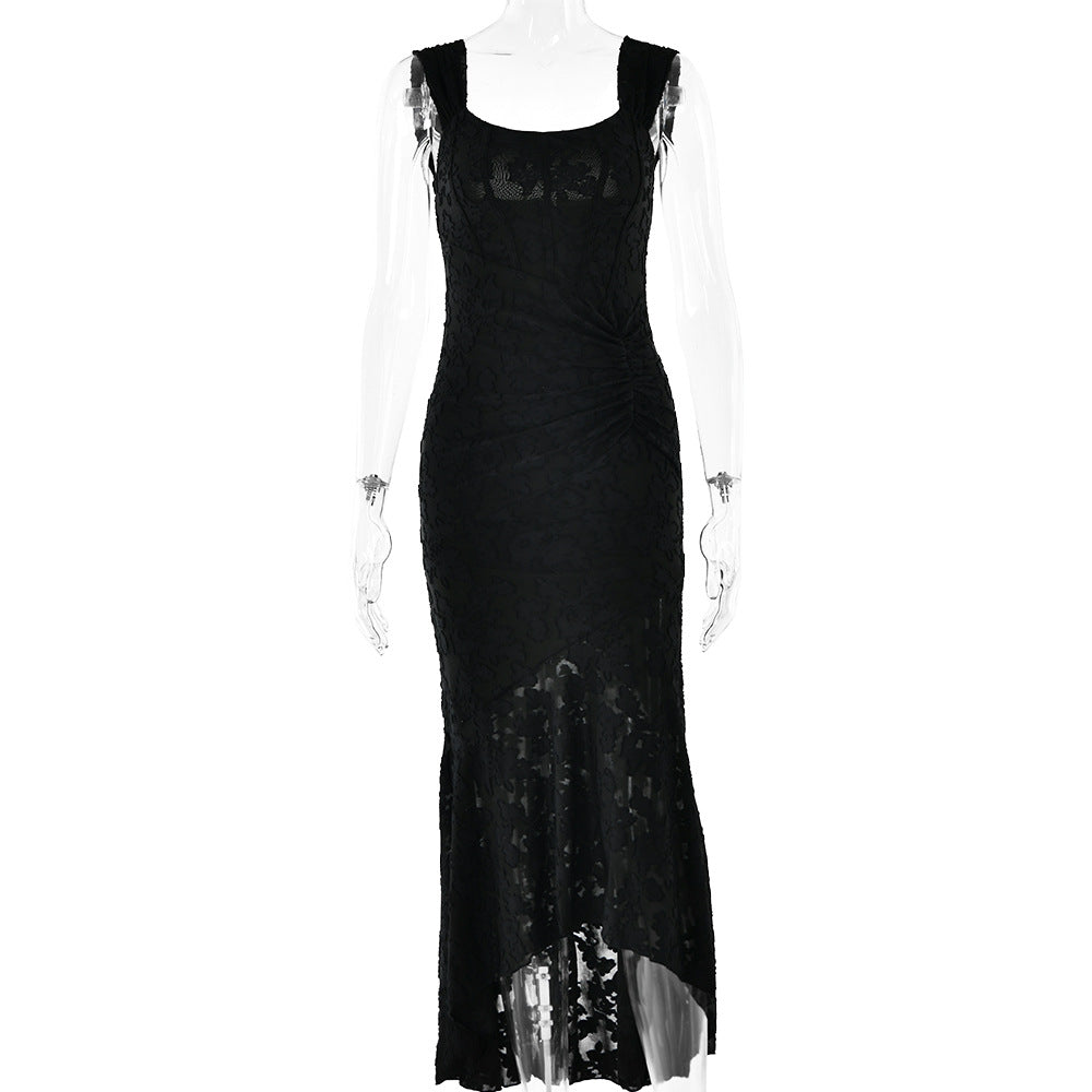 Women's sheath dress with a unique draping effect by GR