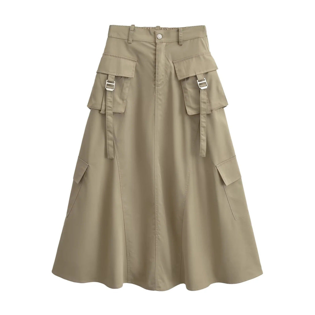 Damen Cargo-Rock mit praktischen Taschen und elegantem Schnitt GR