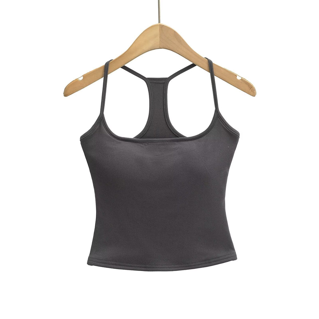 Women's sporty tank top with breathable material and sporty design, size S
