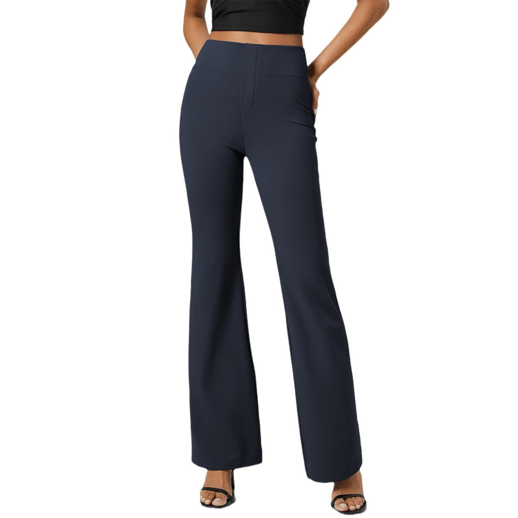 GR | High-waisted, butt-lifting, wide-leg sports micro-pull-on pants