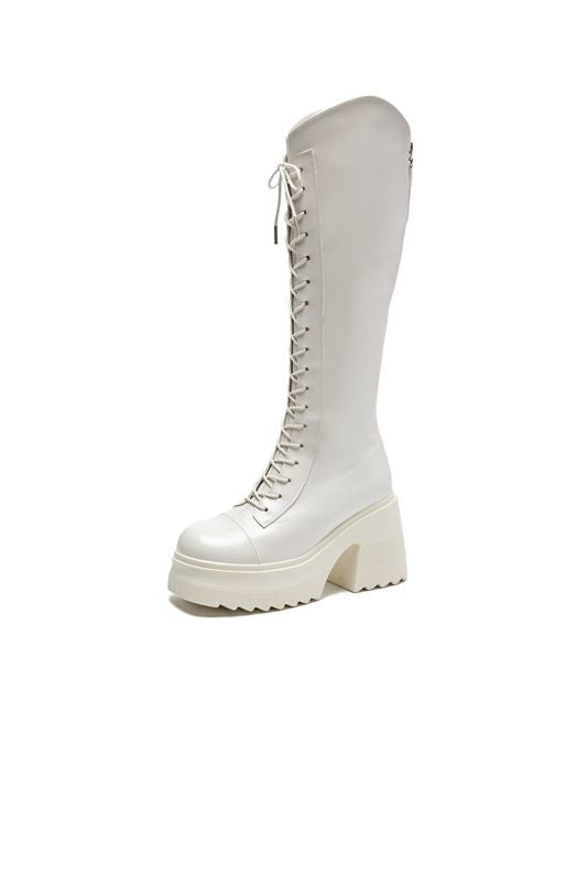 GR | High Boots Women's Boots with Laces and Sturdy Heel
