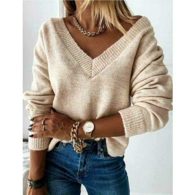 GR | Pullover mit V-Ausschnitt