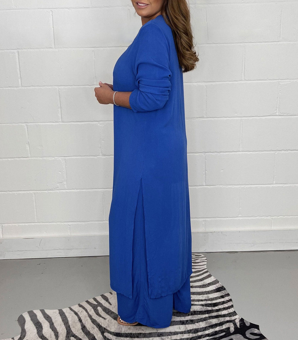 GR | Casual two-piece set with V-neck