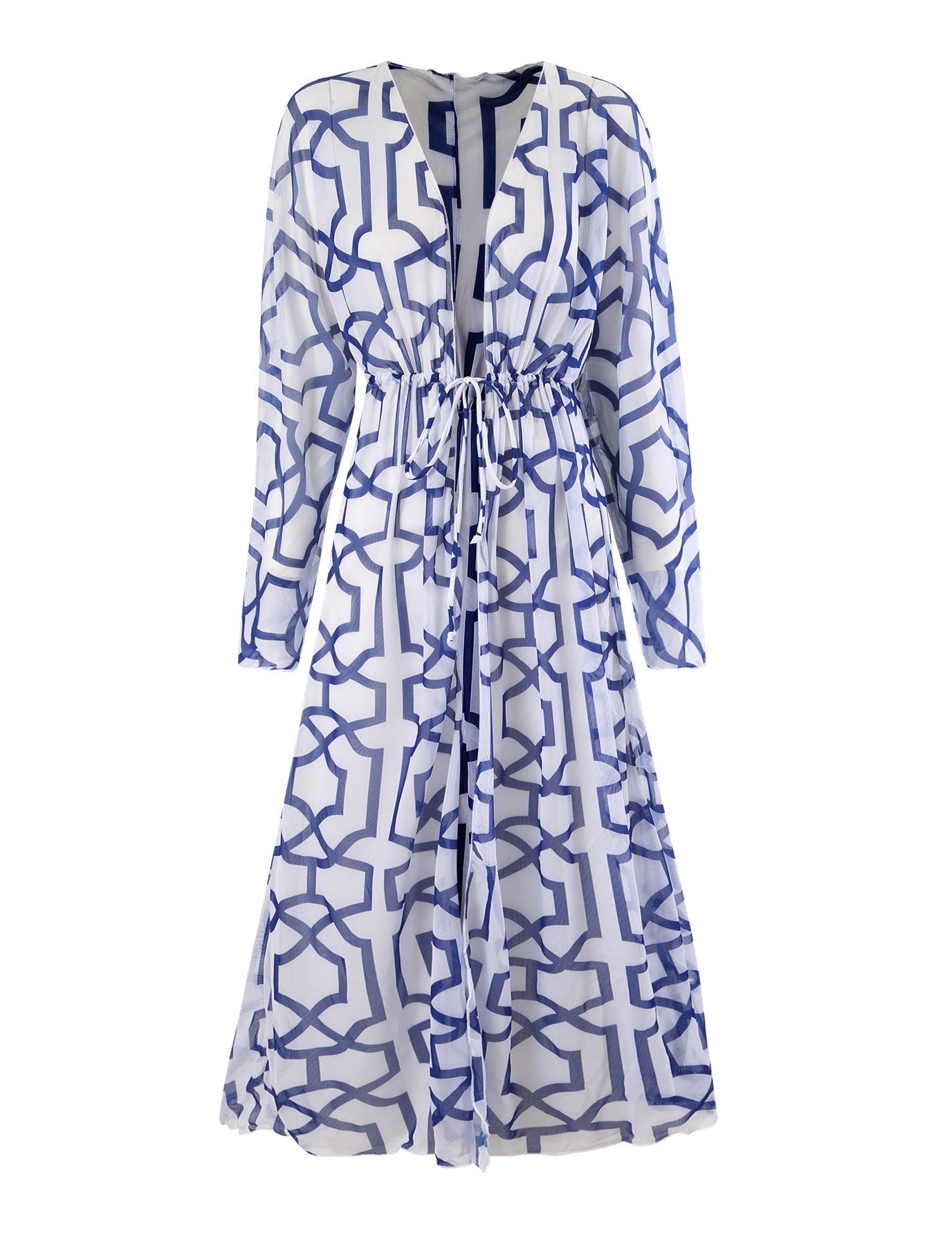Women's swimsuit with elegant kimono and sophisticated belt, size S