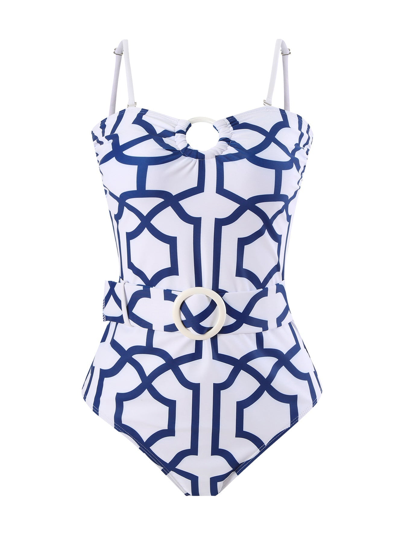 Women's swimsuit with elegant kimono and sophisticated belt, size S