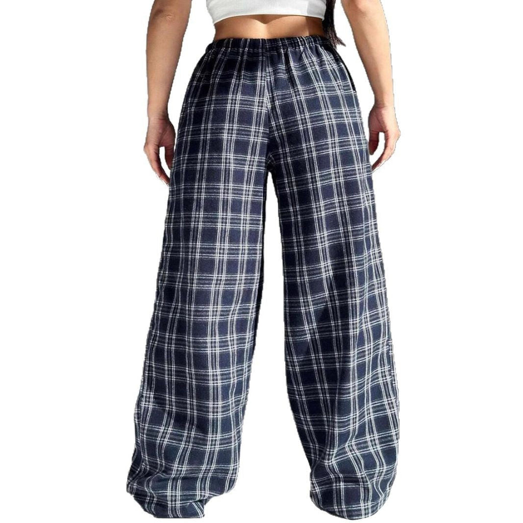 Damen Karierte Freizeithose GR