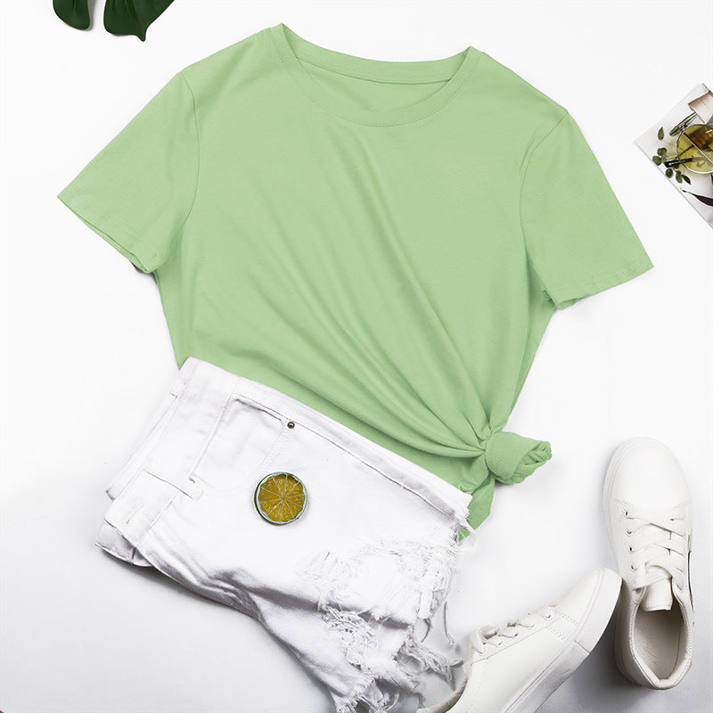 Women's basic T-shirt with a relaxed fit and high-quality cotton, size [size missing]