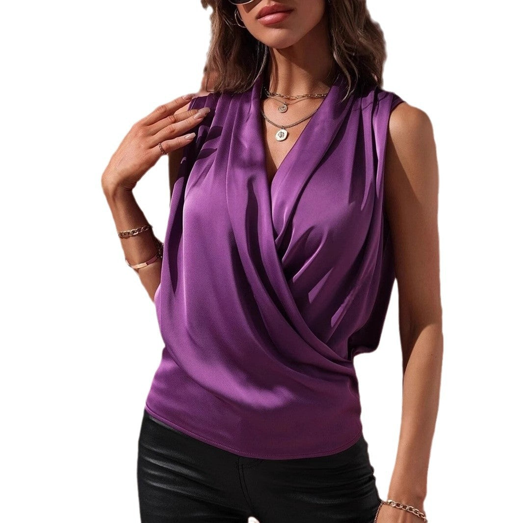 GR | Ruffled Vest Sexy Shirt Top