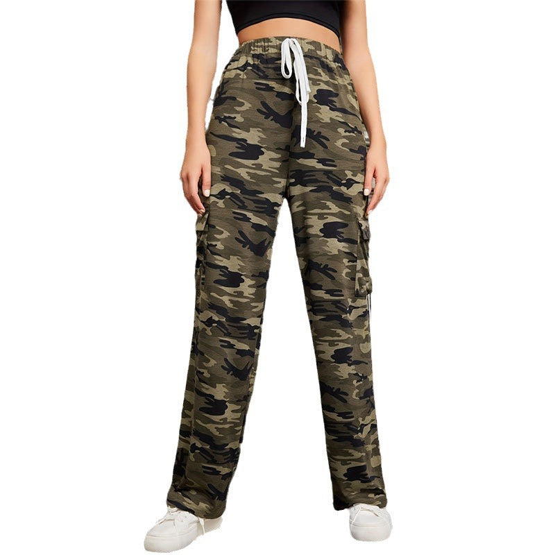 Women's cargo trousers with high wearing comfort and practical side pockets, size S