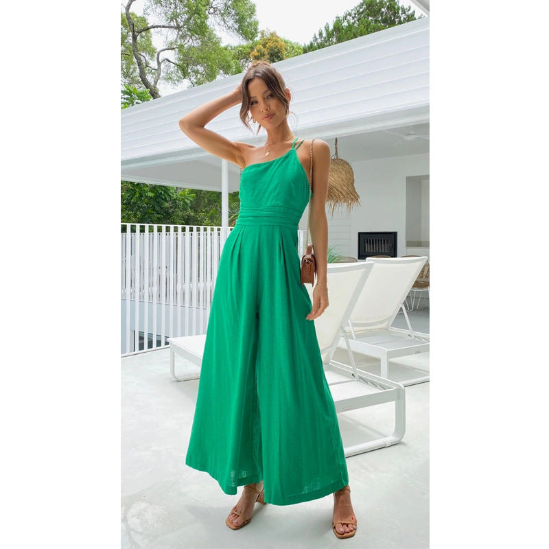 GR | Backless Double Band Jumpsuit 