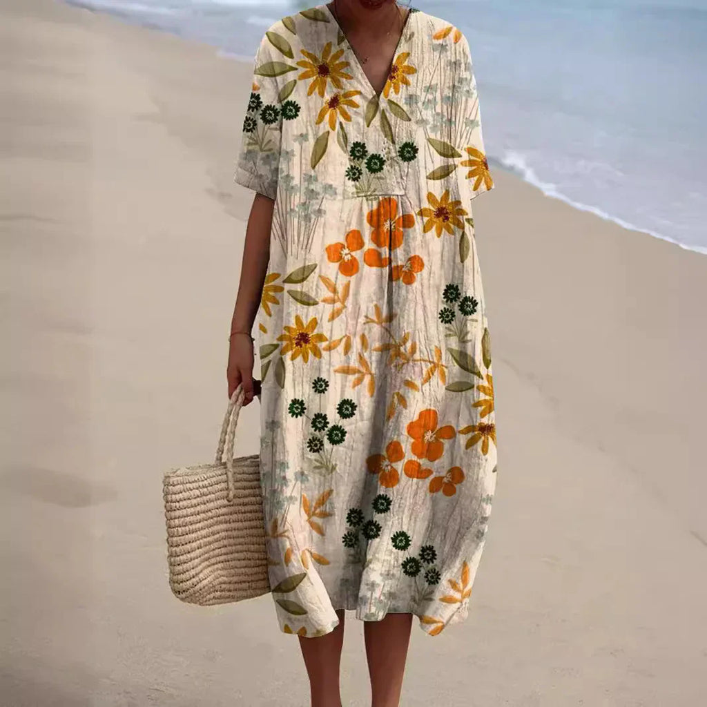 GR | Colorful floral summer dress