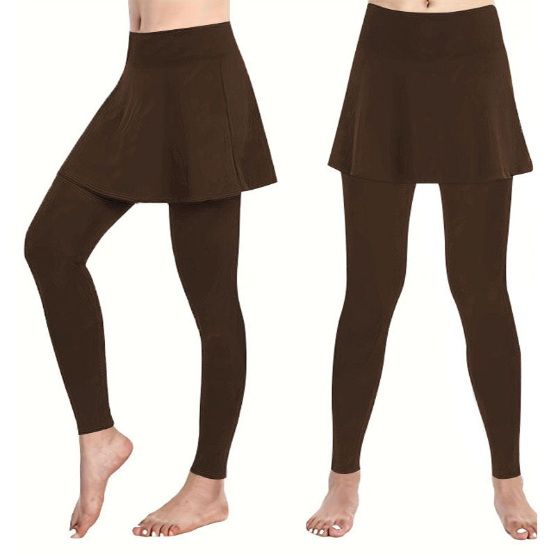 Damen Leggings mit schwingendem Rock GR