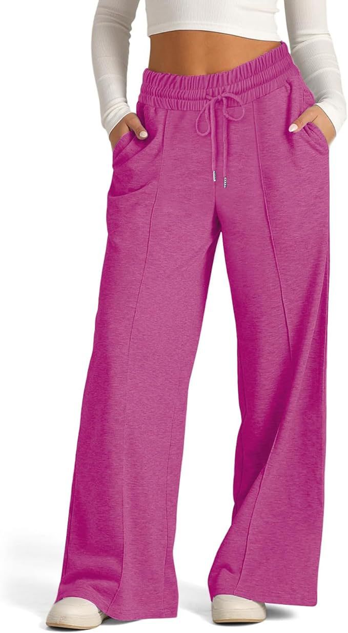 Damen Bequeme und lässige Freizeithosen mit elastischem Bund und seitlichen Taschen GR