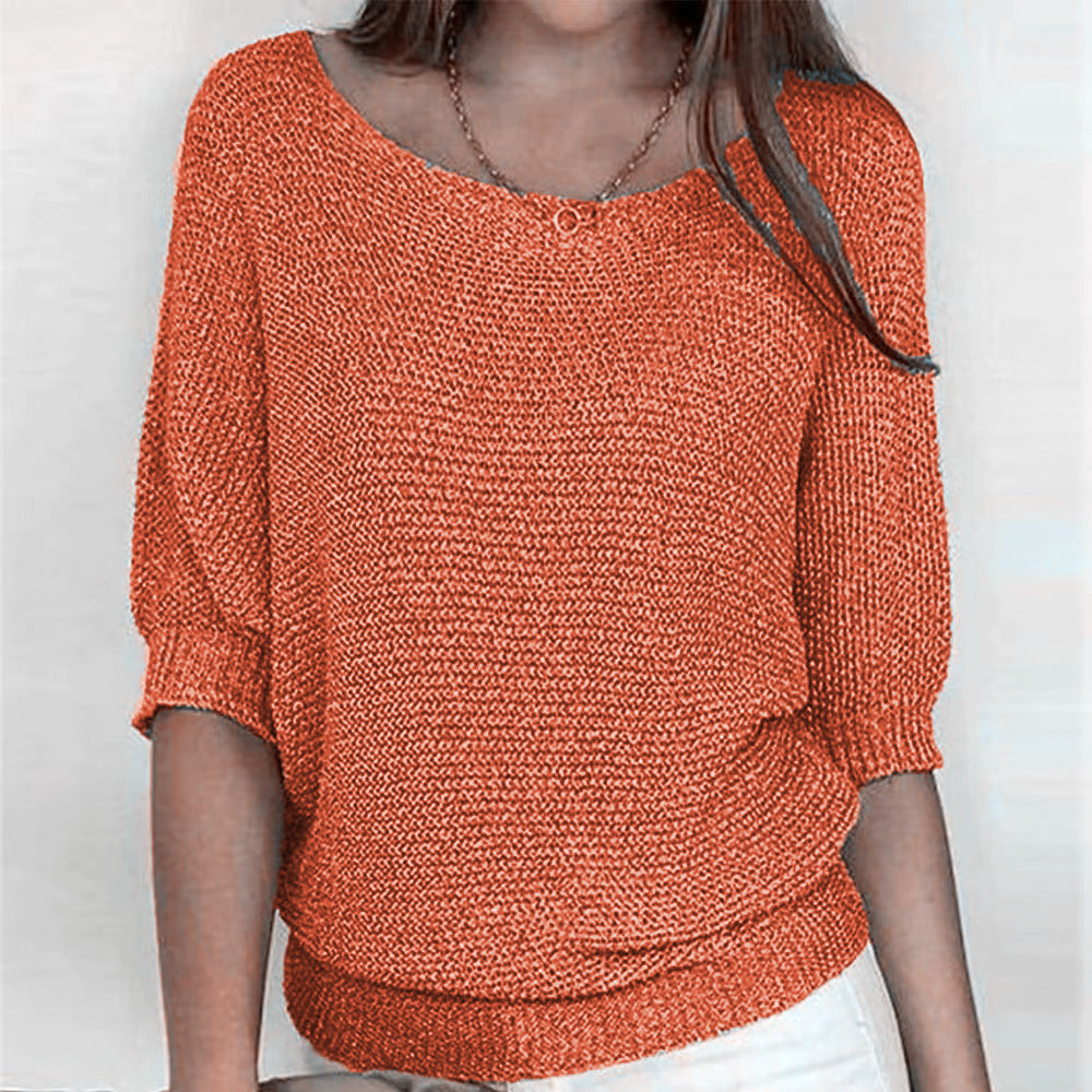 GR | Elegant three-quarter sleeve comfortable top 