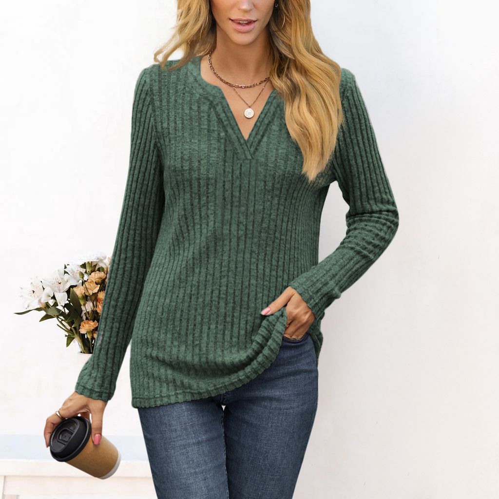 Damen gestreifter Pullover im lässigen Schnitt von GR