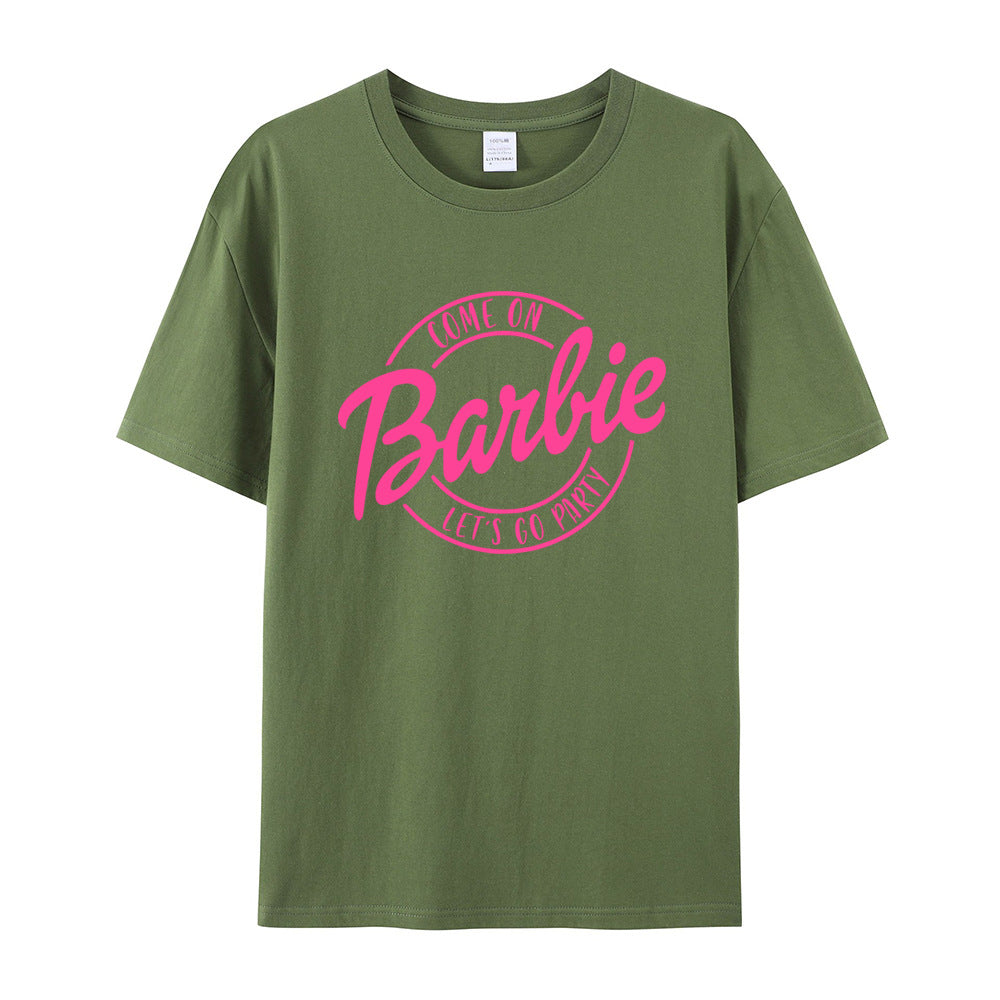 GR | Retro Party Barbie Print T-shirt