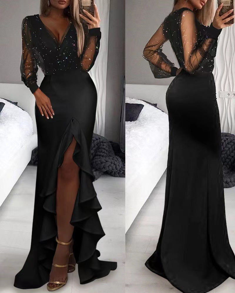 GR | Elegant commuter long skirt dress