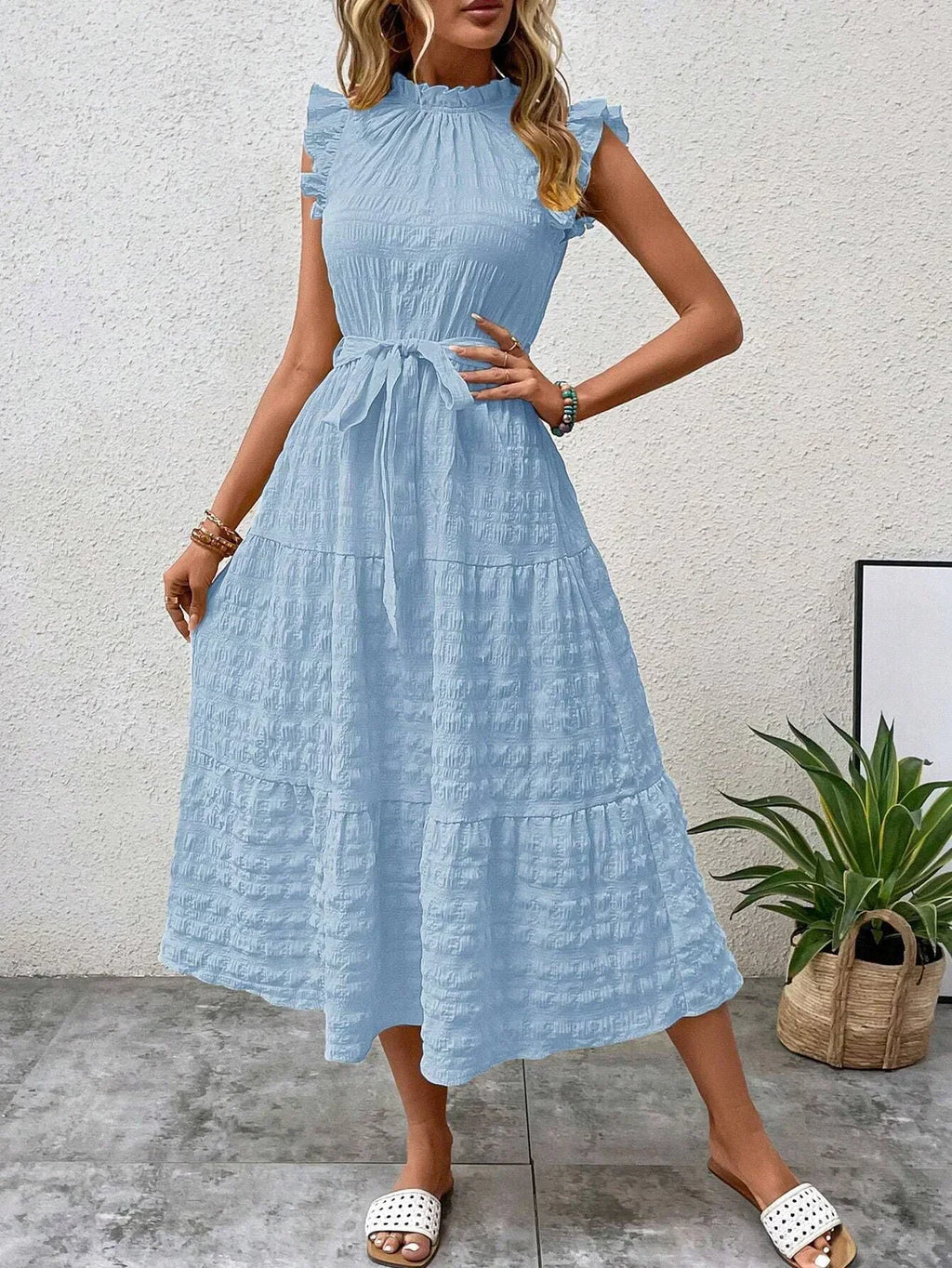 GR | Bezauberndes Midikleid aus Baumwolle