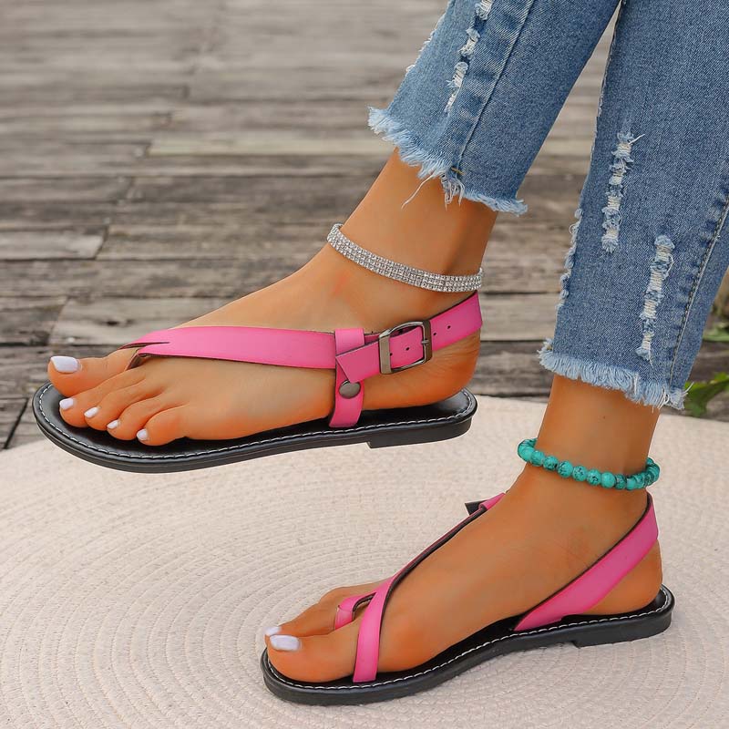 GR | Minimalist Sandals with Buckle for Women