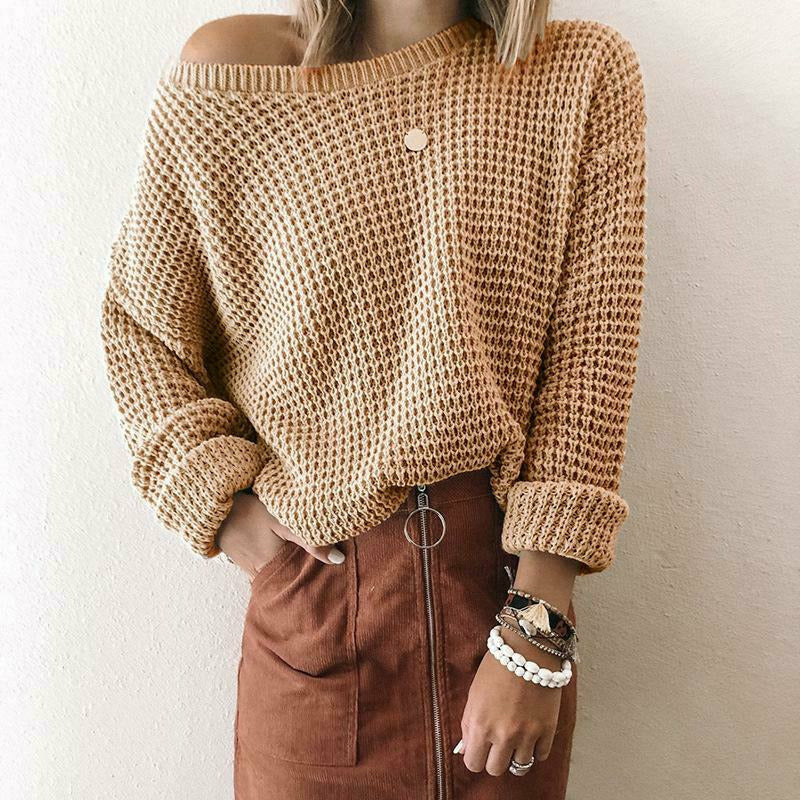 GR | Lässiger Fester Pullover