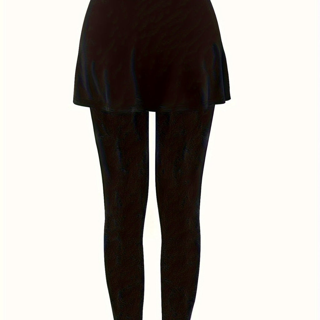 Damen Leggings mit schwingendem Rock GR