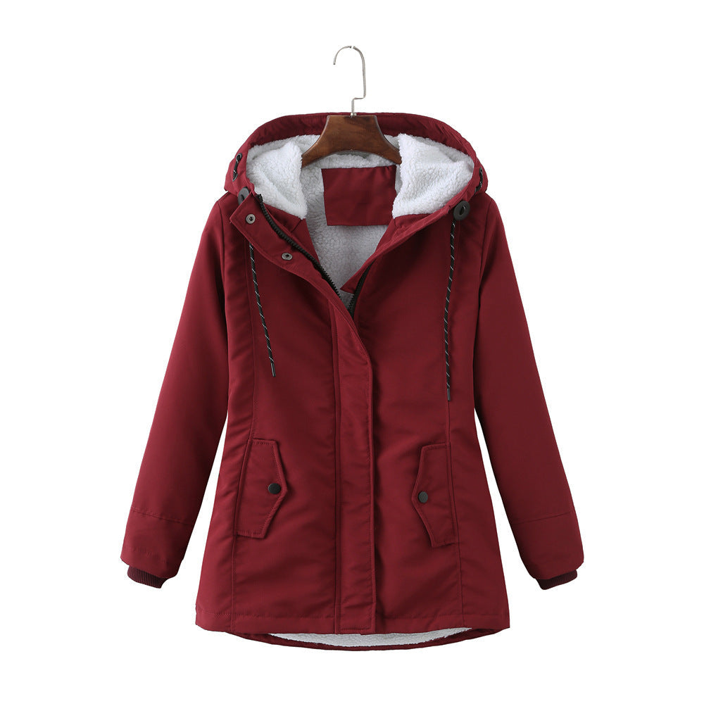 GR | Casual winter jacket with fur lining for women