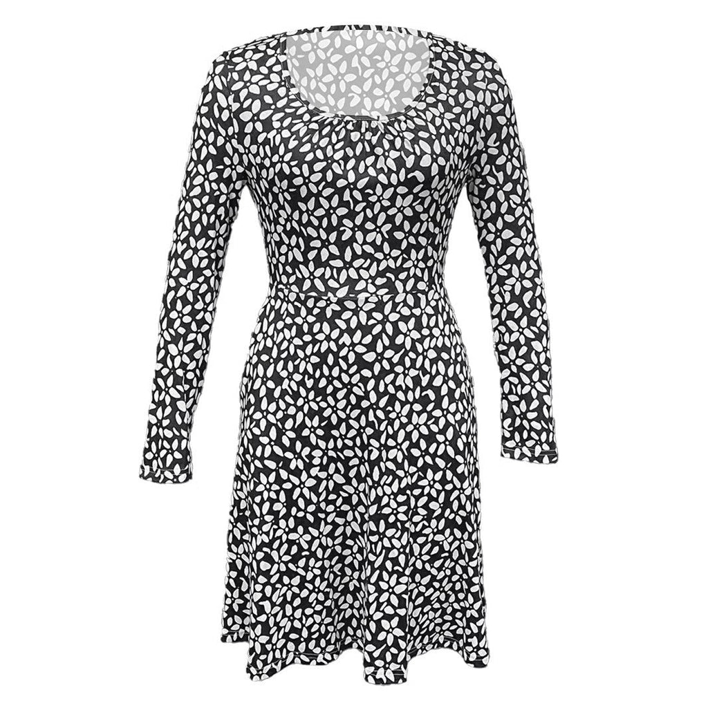 Women's blouse dress with floral design and practical pockets, size
