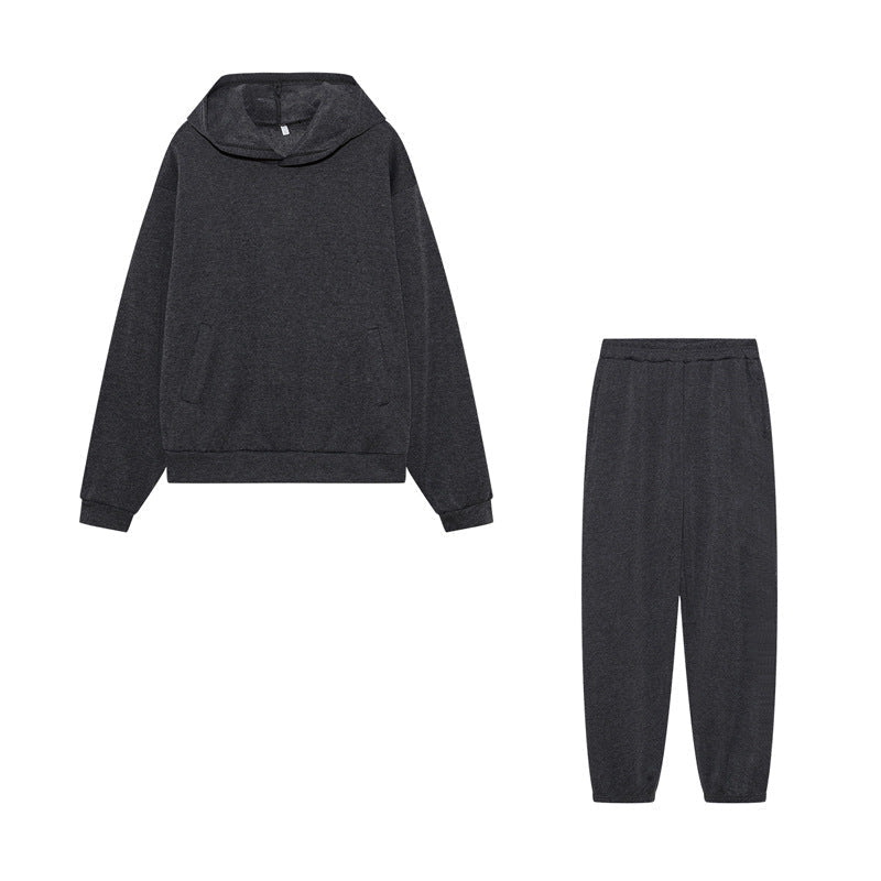 Women's sporty set with hoodie and jogging pants, size
