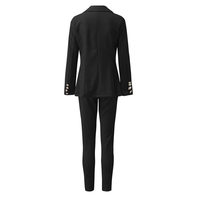 GR | Single-breasted suit trousers set 