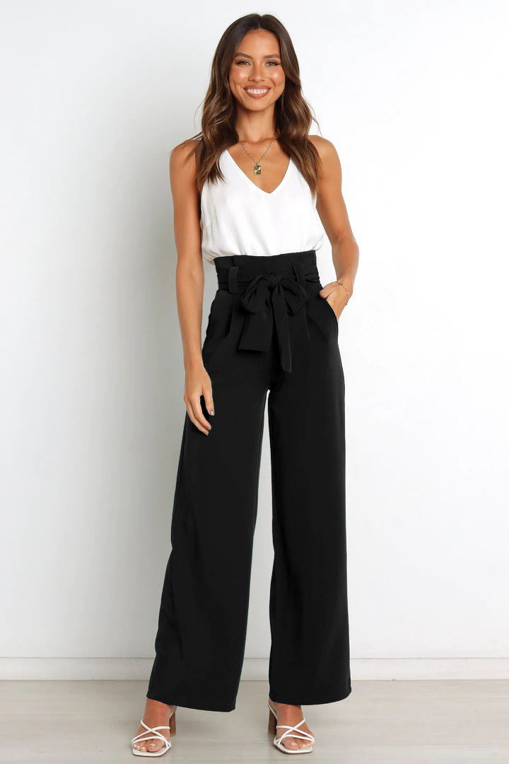 GR | Stylish lacing bow summer trousers 