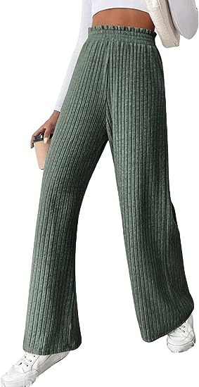 GR | Lockere gestrickte lange Hose