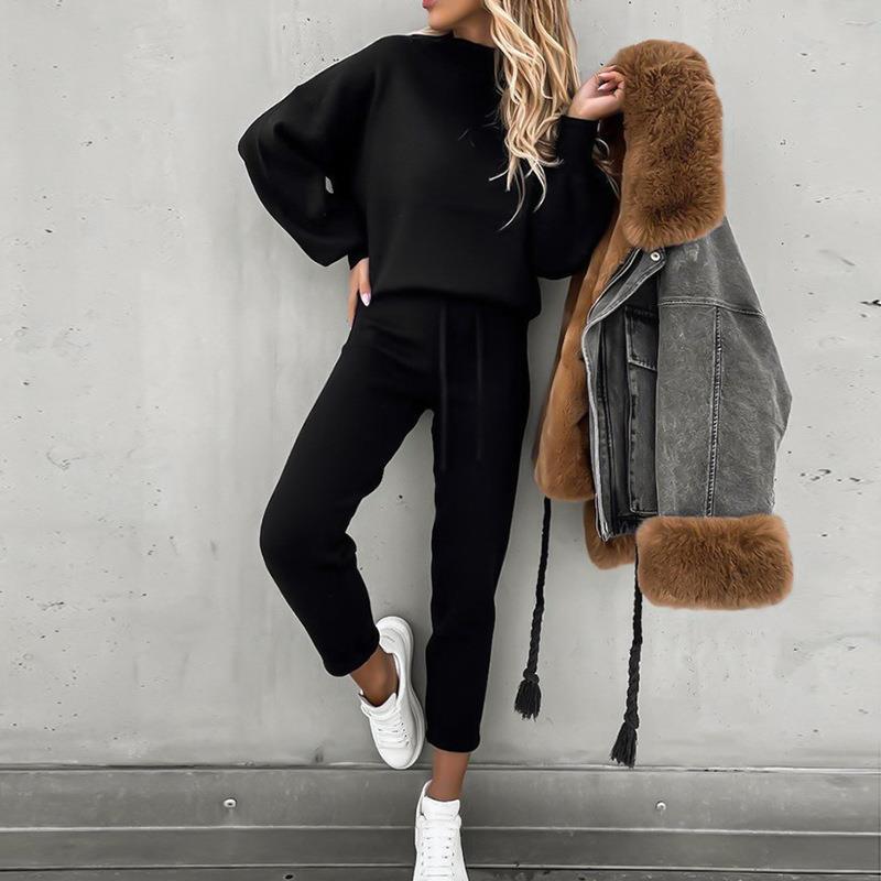 GR | Lace-up trousers two-piece set 