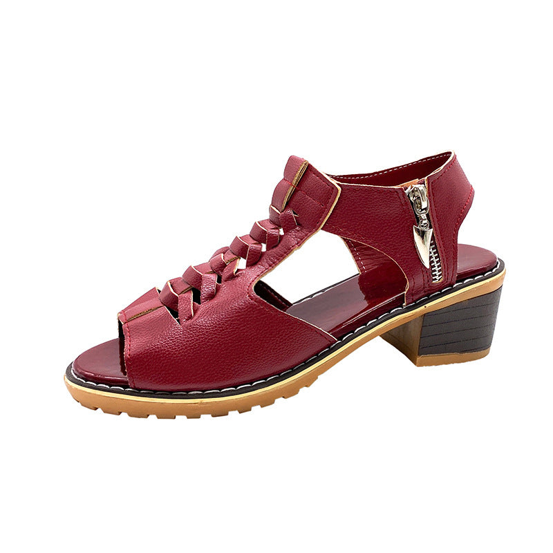 GR - Orthopedic sandals with heels | Comfortable women's sandals with lace design