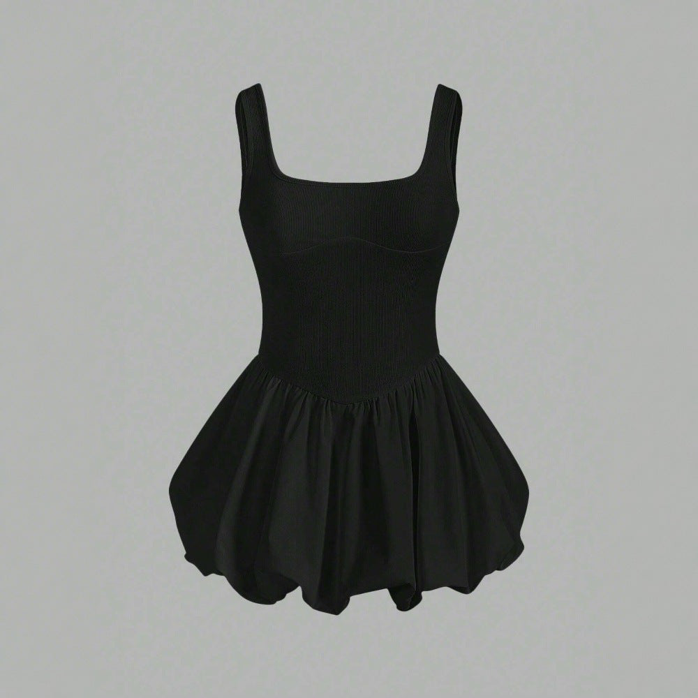 GR | Sleeveless slim fit floral bud short skirt dress