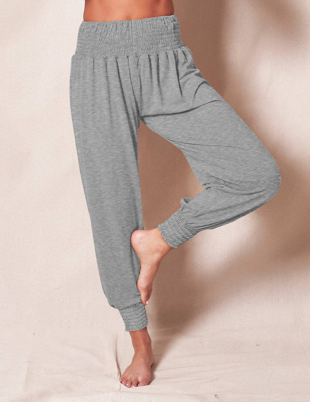 Women's soft and comfortable lounge pants with elastic waistband and colorful design, size S