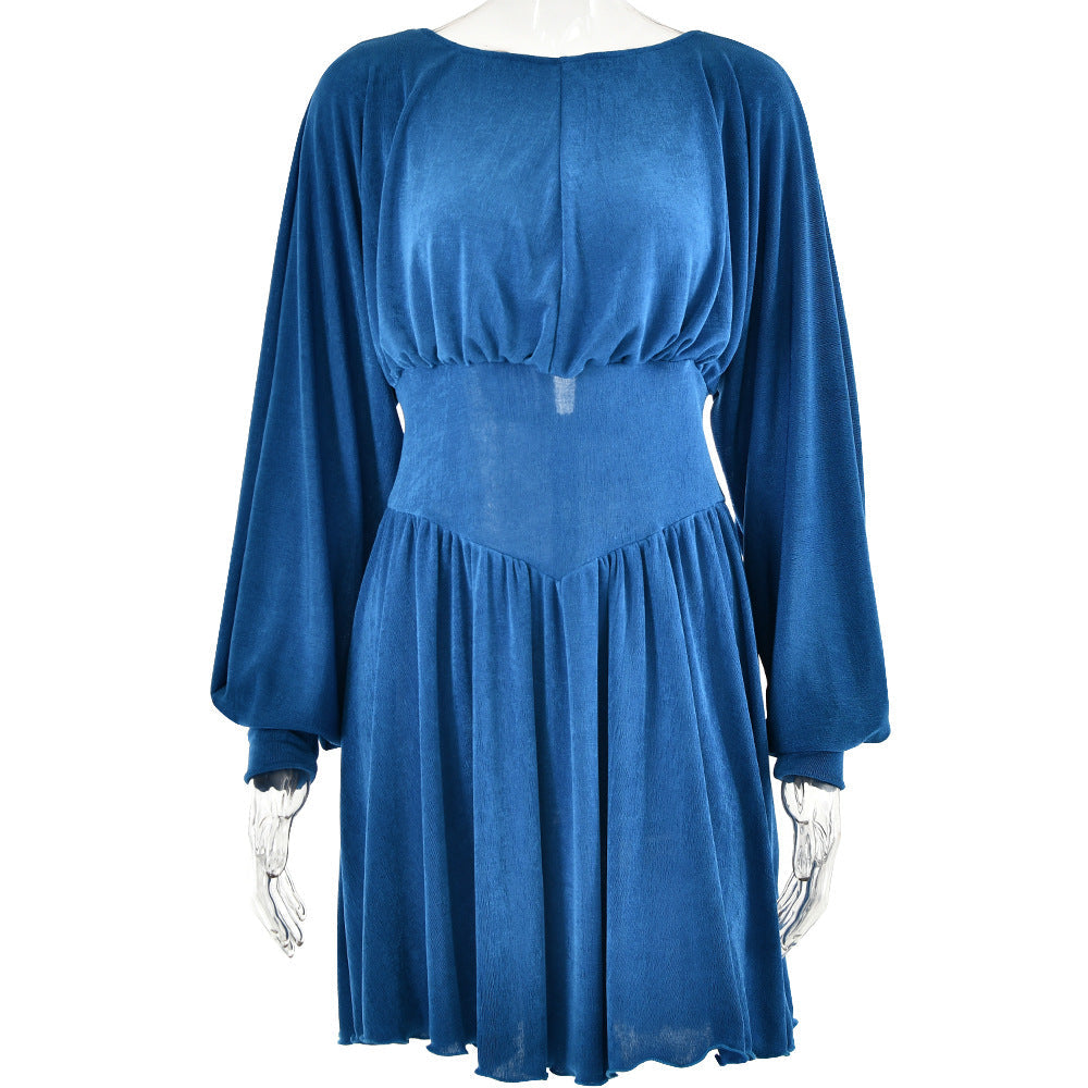 Damen Abendkleid mit weitem Ärmeldesign und schmeichelndem Schnitt GR