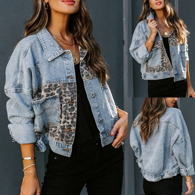 Damen lässige Jacke mit modernen Mustern GR