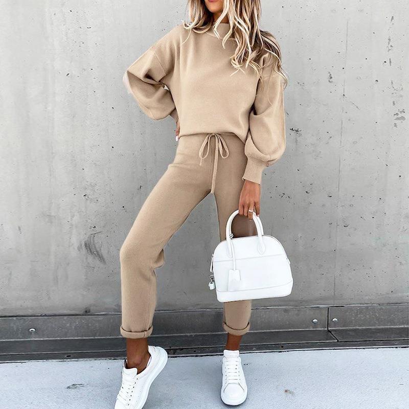 GR | Lace-up trousers two-piece set 
