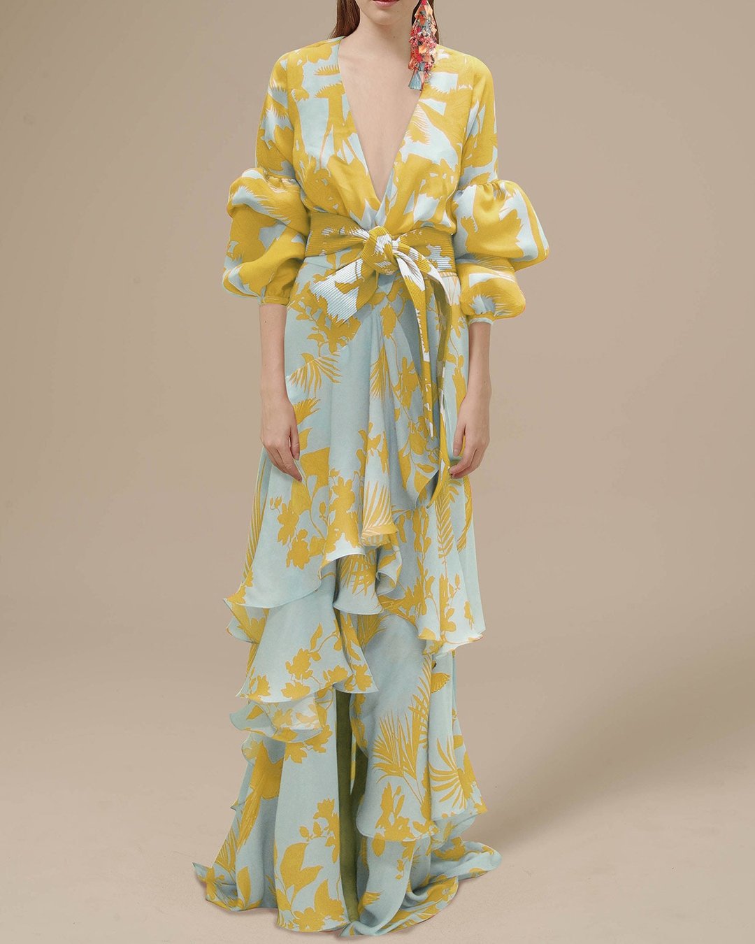 GR | Printed Chiffon Party Dress